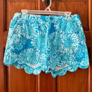 Floral Blue Women's Shorts